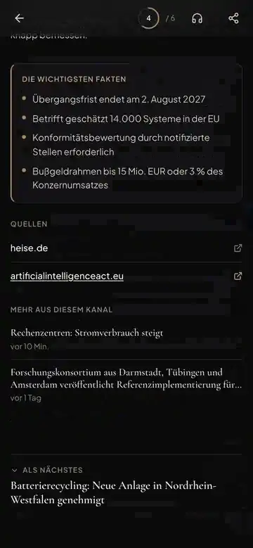 Publicum auf dem Handy in Aktion
